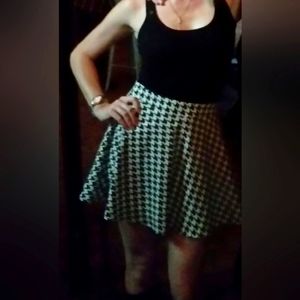 Houndstooth Skirt